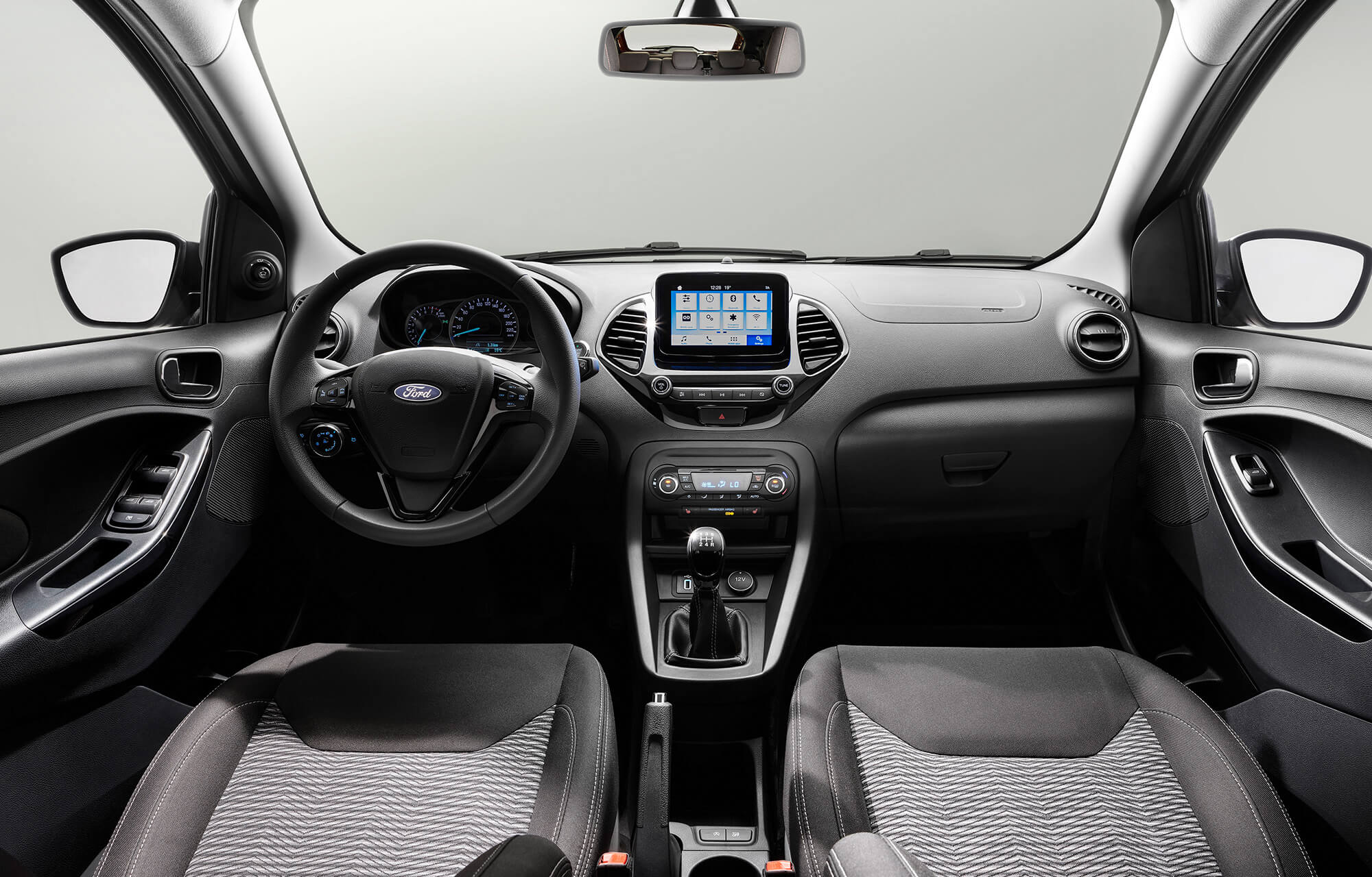 Interieur van de nieuwe Ford KA+