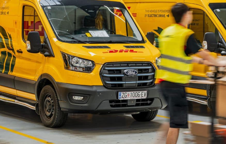Ford Transit in gebruik genomen door DHL Express