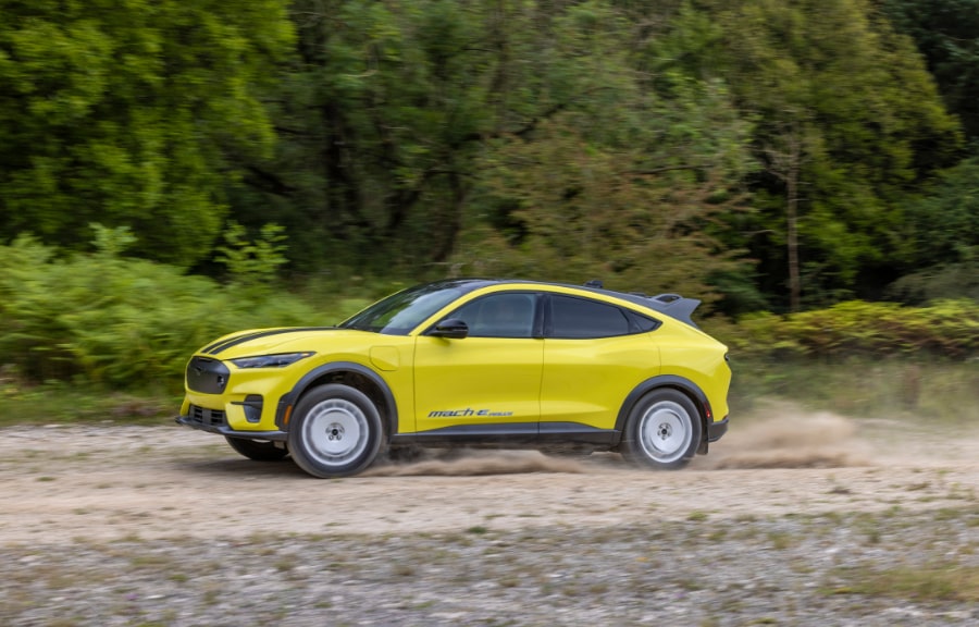 Nieuwe Ford Mustang Mach-E Rally offroad