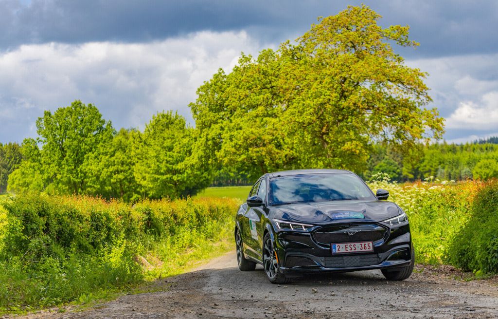 Ford Mustang Mach-E op de E-rally