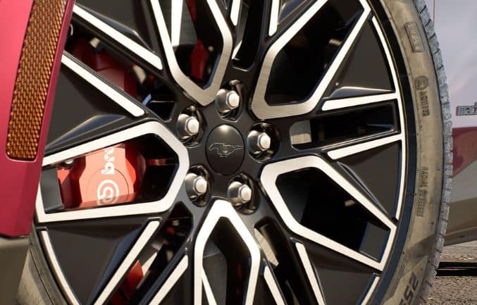 Ford Mach-E 2025 rood velgen