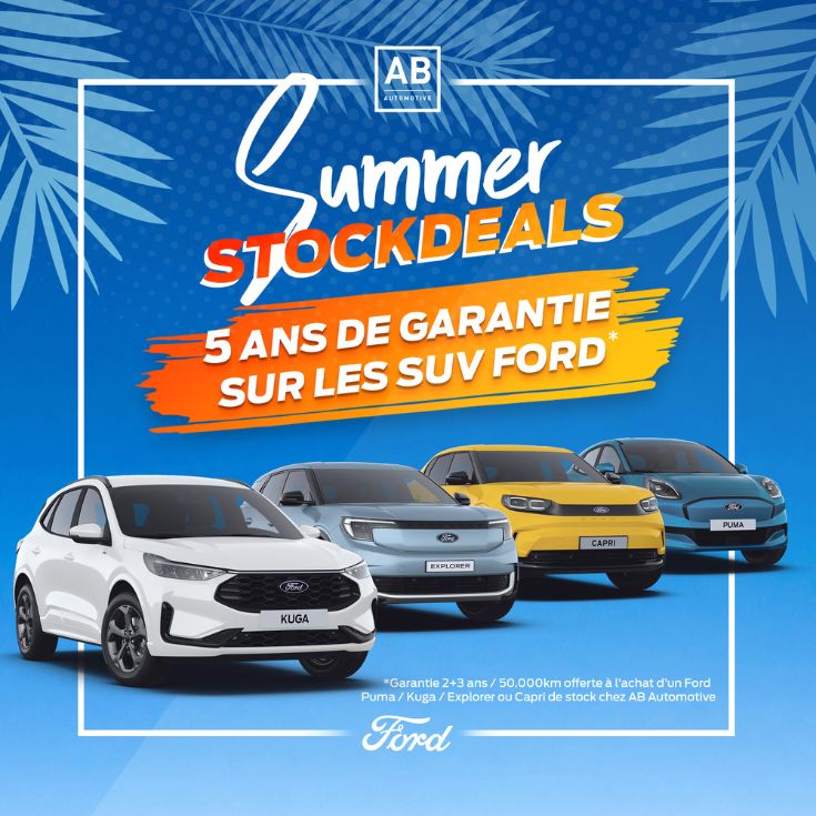 SUV Ford de stock: kuga, puma, explorer, capri