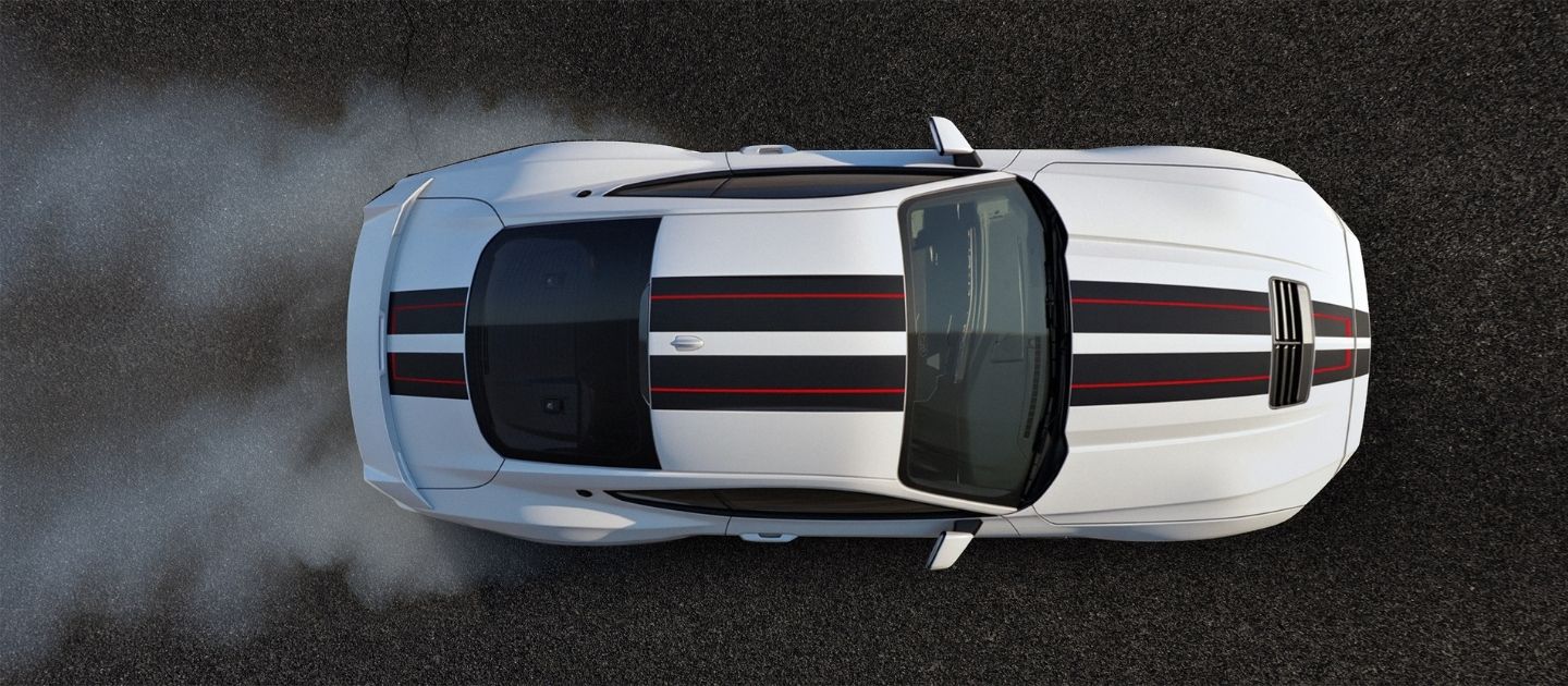 Vista superior do Ford Mustang GT Manual