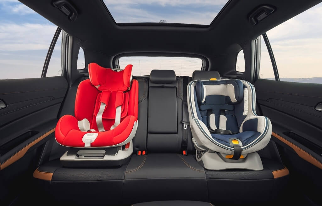 Novo Territory Banco traseiro com ISOFIX do Novo Ford Territory
