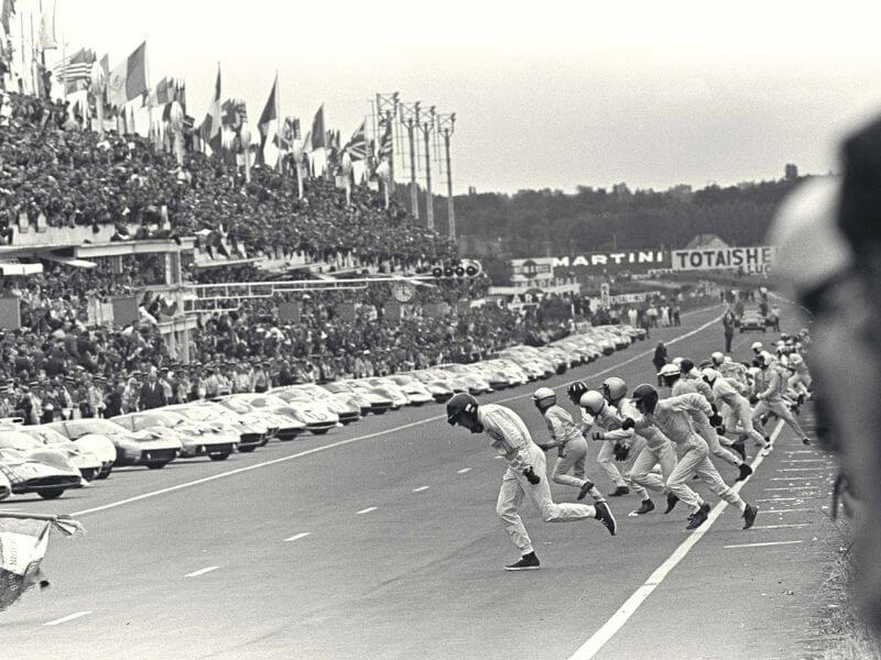 Momento da largada da Le Mans 1966