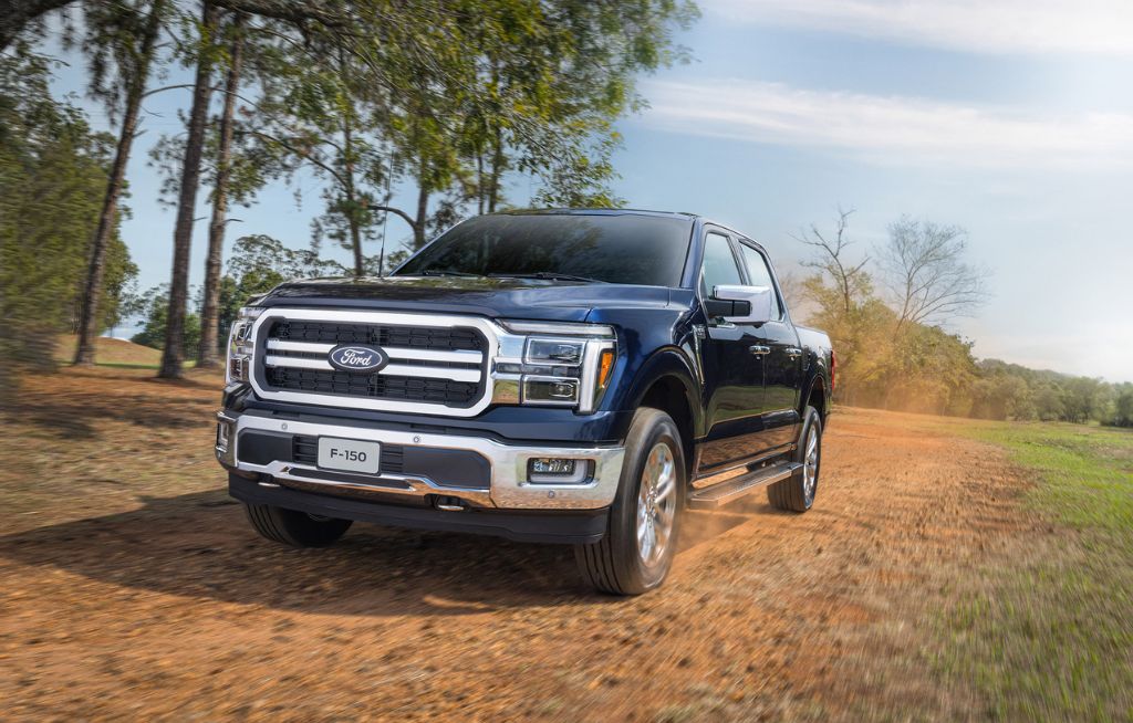 Frente da F-150 Azul