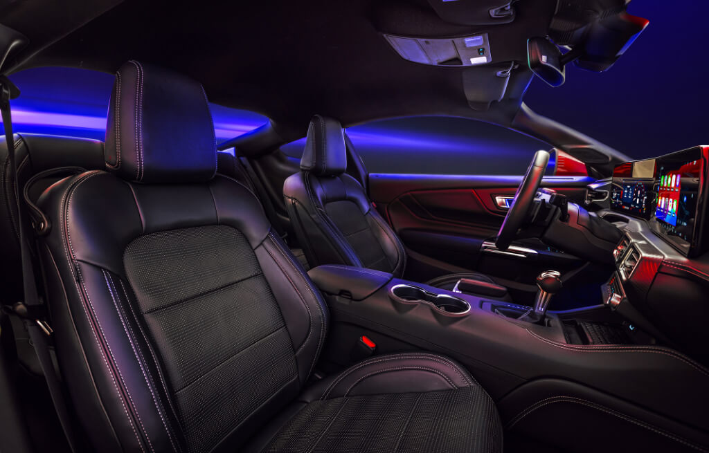 Interior do Ford Mustang GT Performance