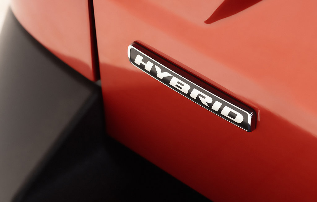 Ford Maverick Hybrid Vermelha Detalhe
