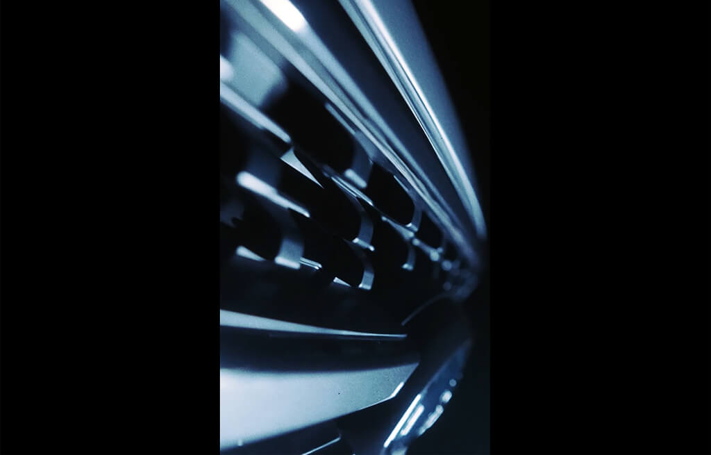 Detalhe da grade da nova versão da Ford Ranger