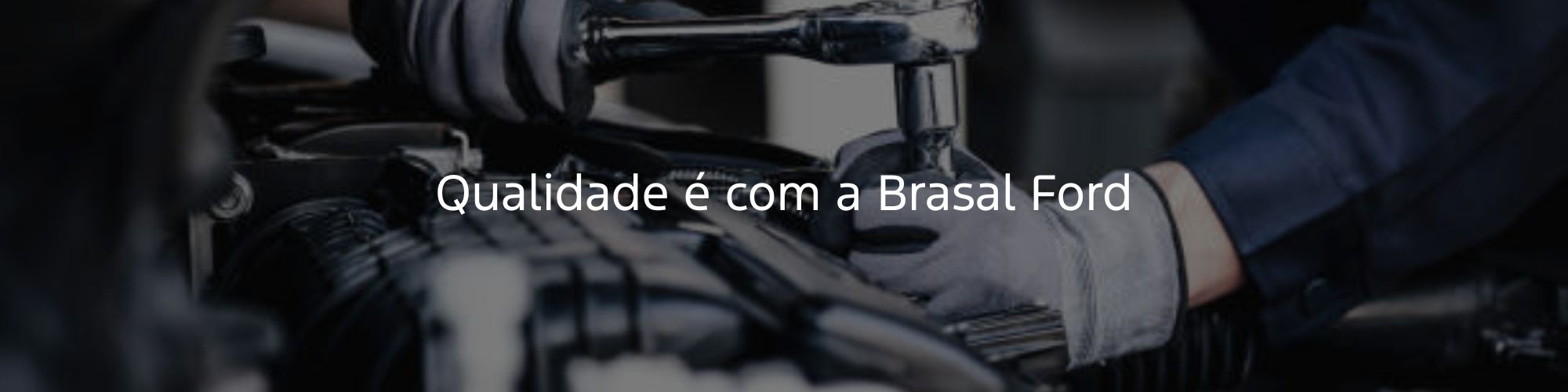 Banner com uma foto de um mecânico e um texto em cima