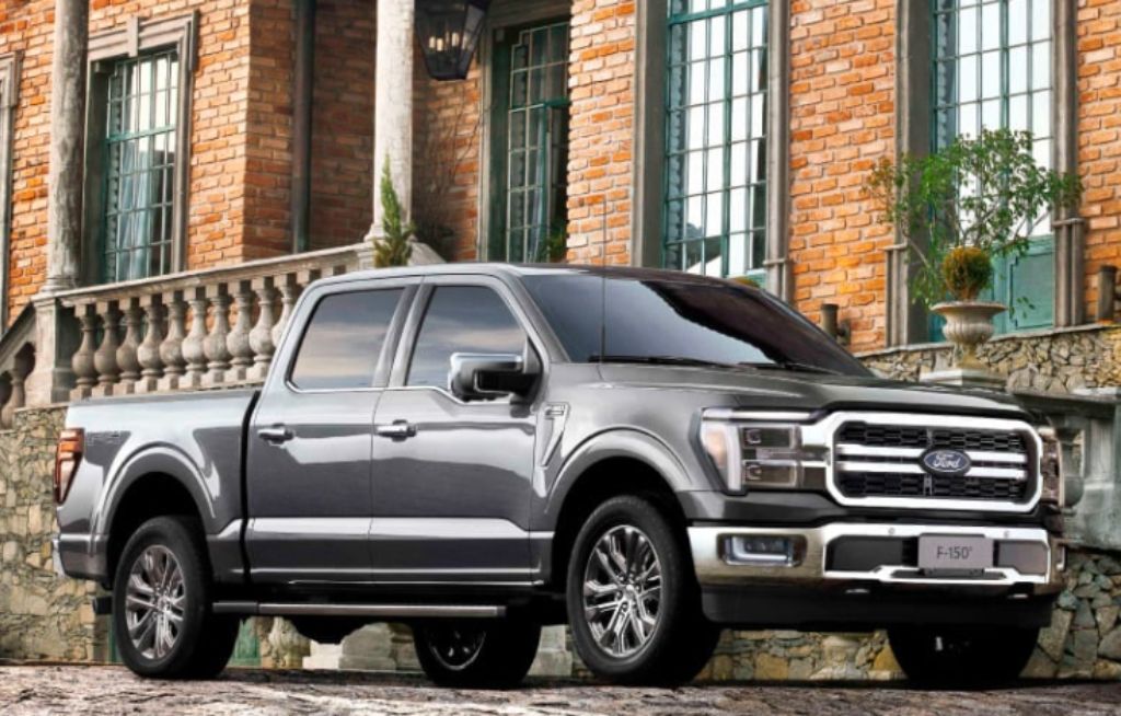 F-150 Lariat cinza de Frente