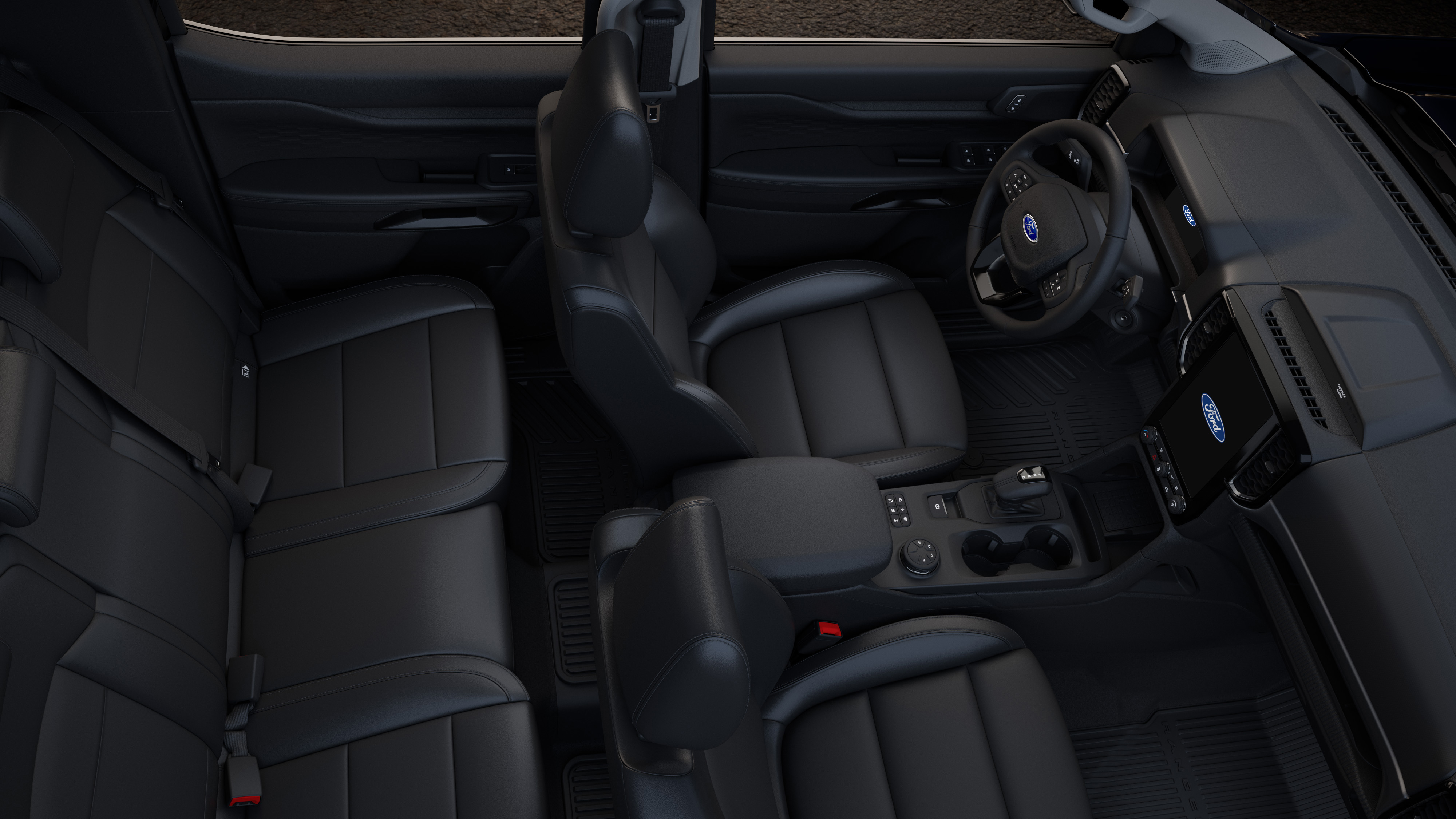 Ford Maverick Tremor Frente da Ford Maverick Tremor cinza na natureza