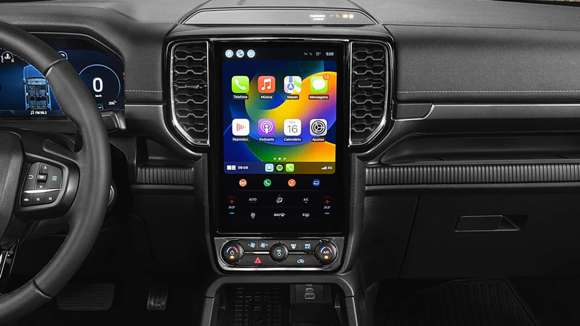 Multimídia Ford Ranger XLS Painel Multimídia da Ford Ranger XLS