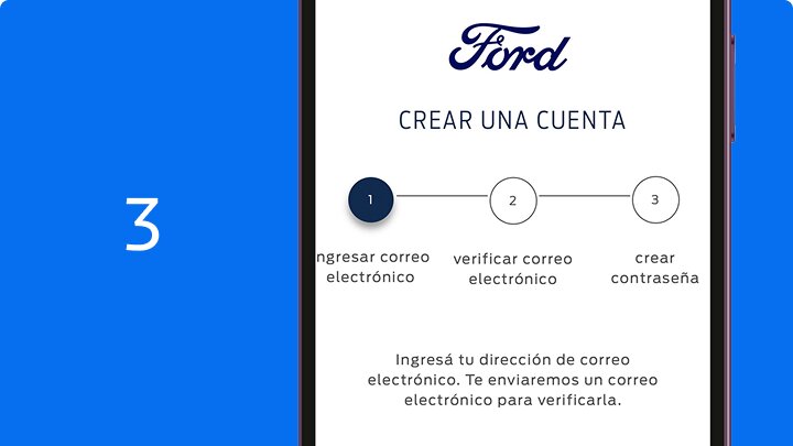 Crear una cuenta Ford app