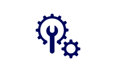 Icono de una llave y unas tuercas