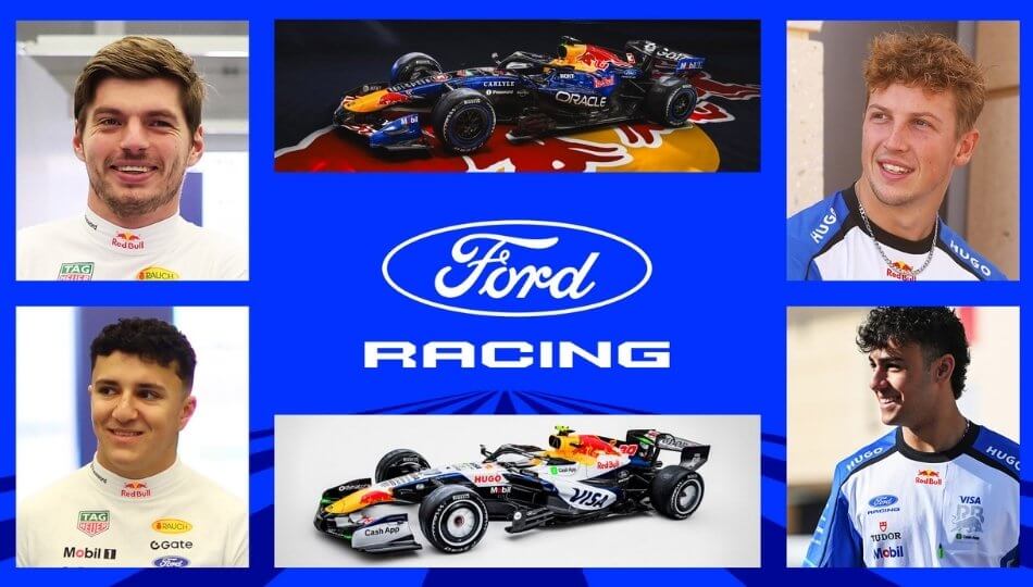 Pilotos Oracle Red Bull Racing y Ford Racing