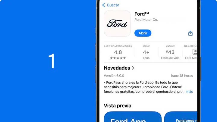 Conectividad y app Ford