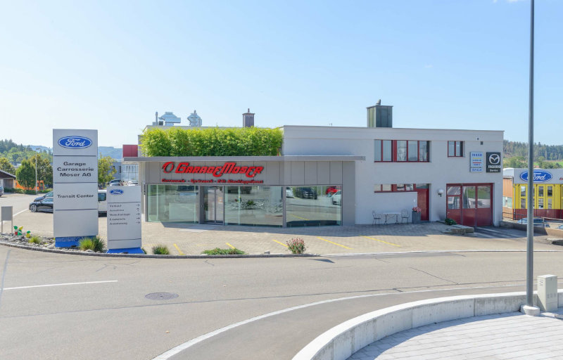 Garage Moser Bild der Garage Moser Zufahrt