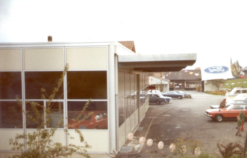 Vordach des Neubaus