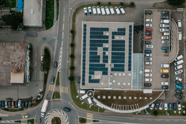 Photovoltaik Luftaufnahme