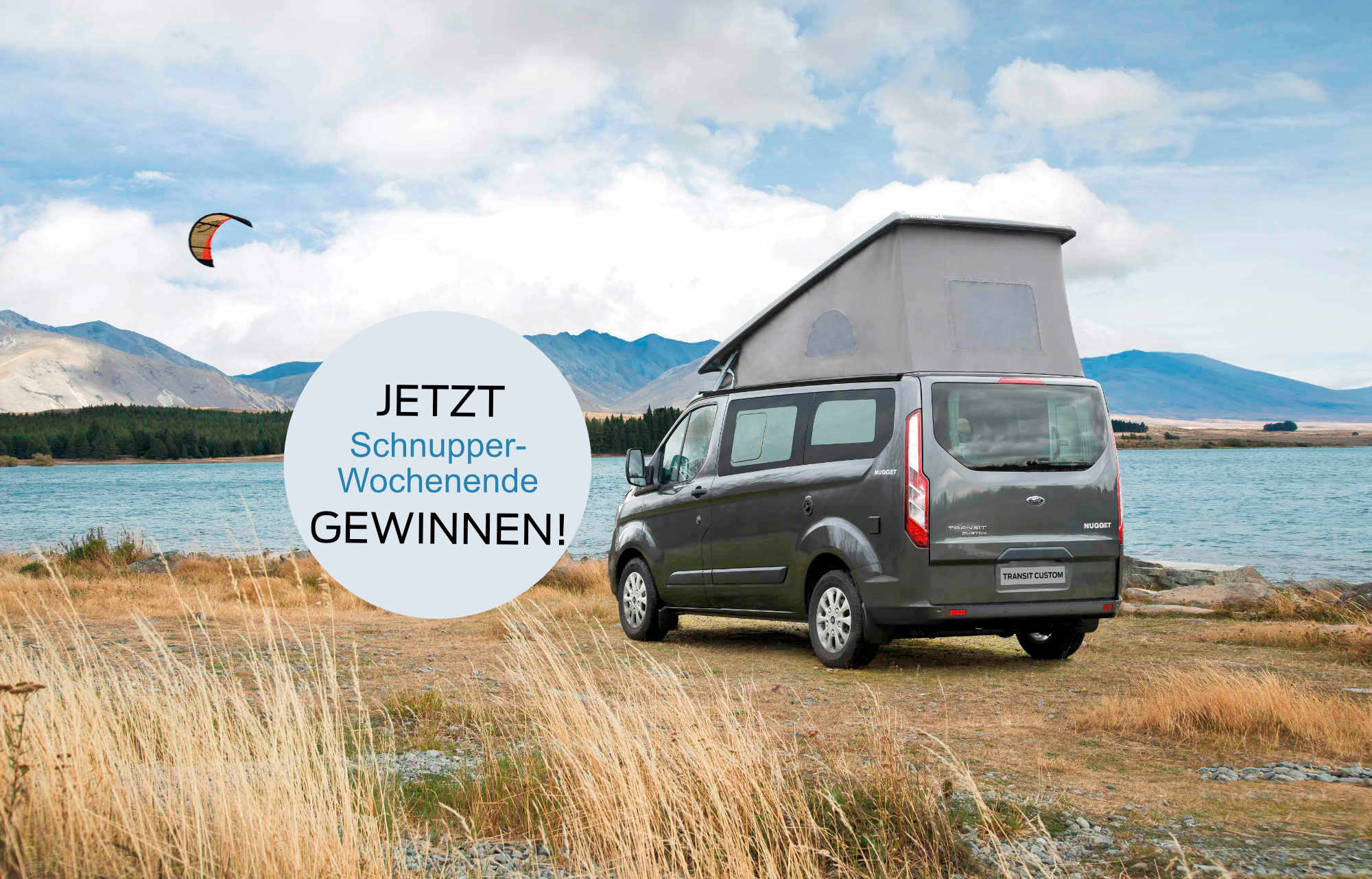 Schnupper-Wochenende mit dem Ford Transit Custom Nugget gewinnen