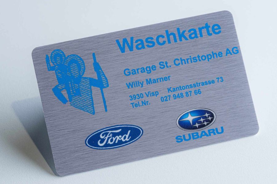 Waschkarte Garage St. Christophe Waschkarte Garage St. Christophe