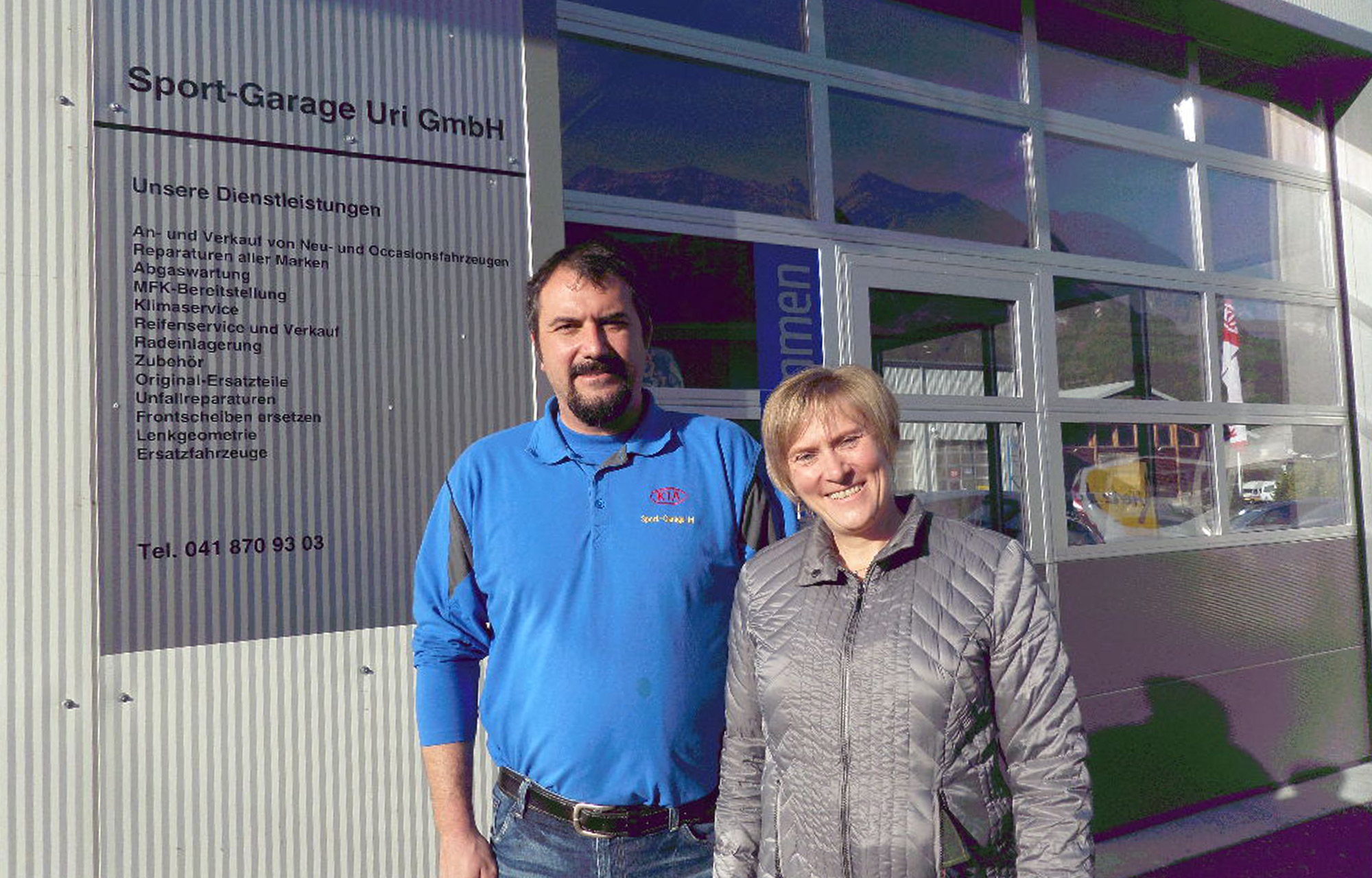 Neue Ausstellhalle bei Sport-Garage Uri GmbH Neue Ausstellhalle bei Sport-Garage Uri GmbH