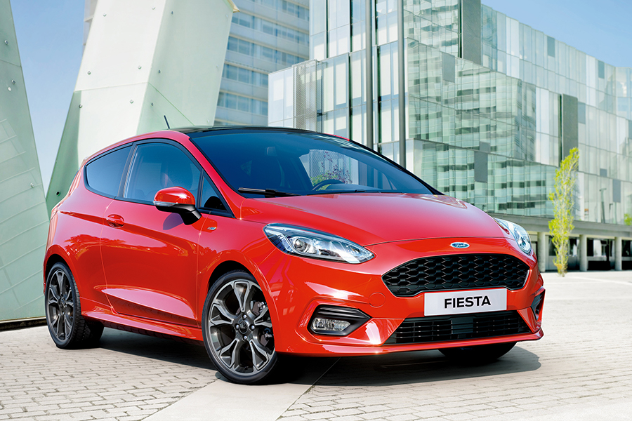 Zcela nový Ford Fiesta ST-Line - Červená Race Zcela nový Ford Fiesta ST-Line - Červená Race