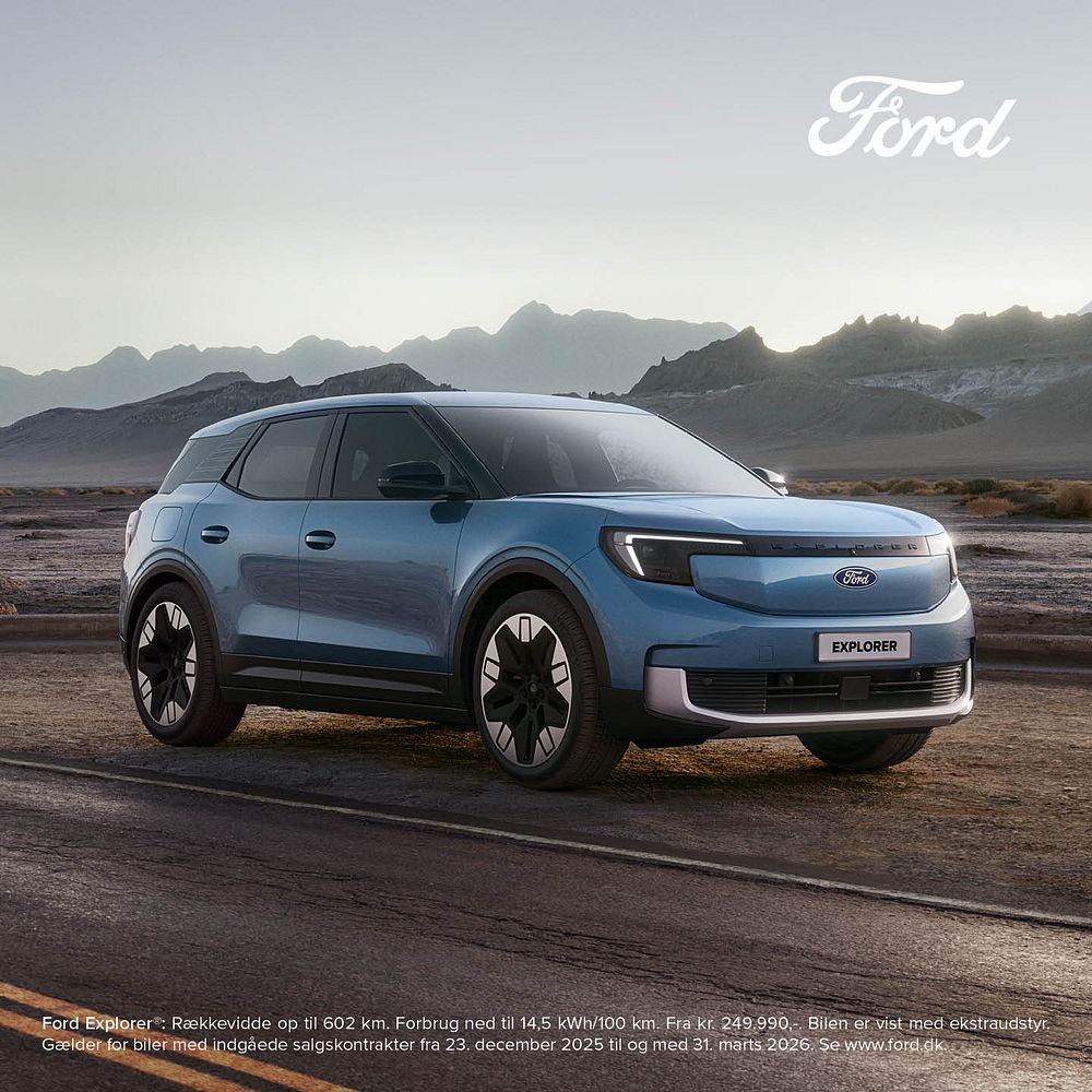 Ford Explorer billede af ford explorer der kører på vej