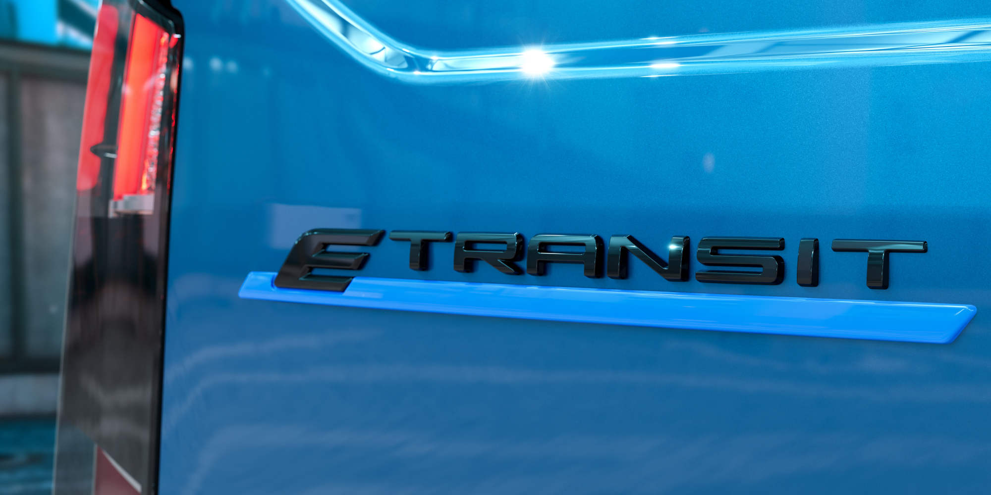 Ford E-Transit Courier emblem