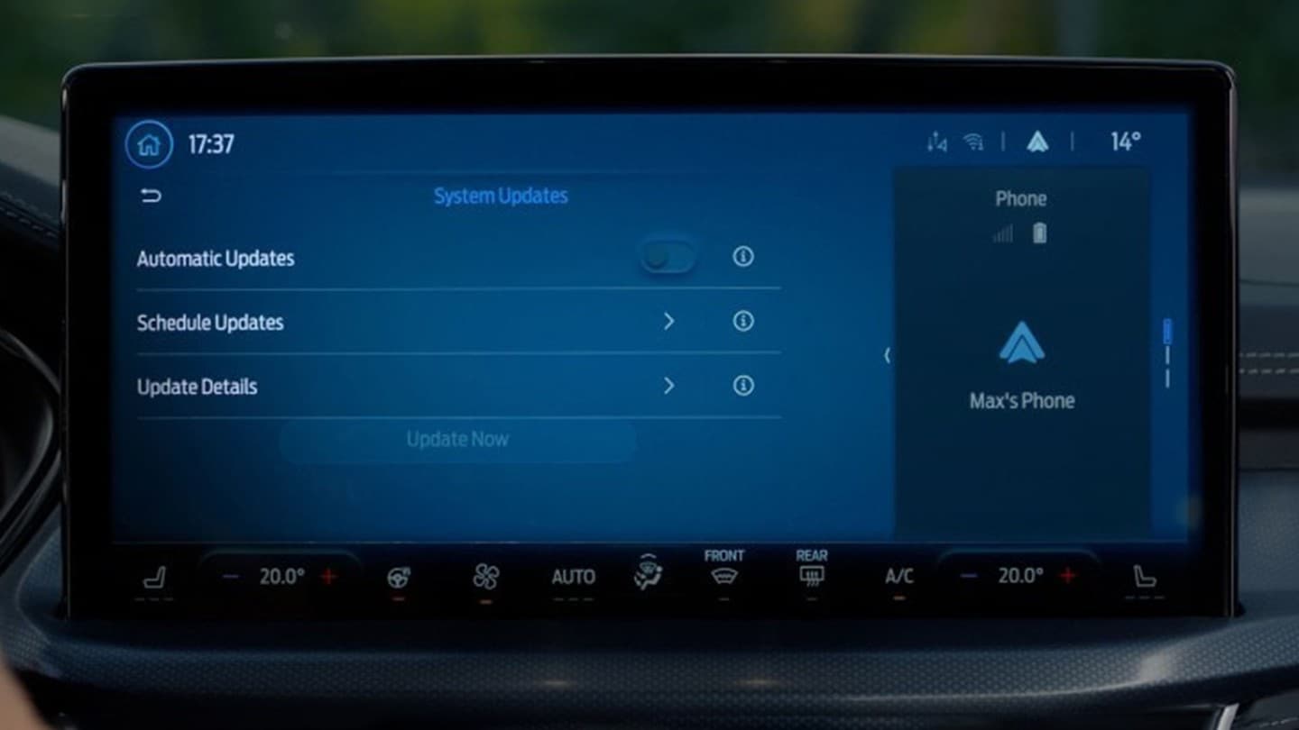 Écran mises à jour Écran mises à jour automatiques