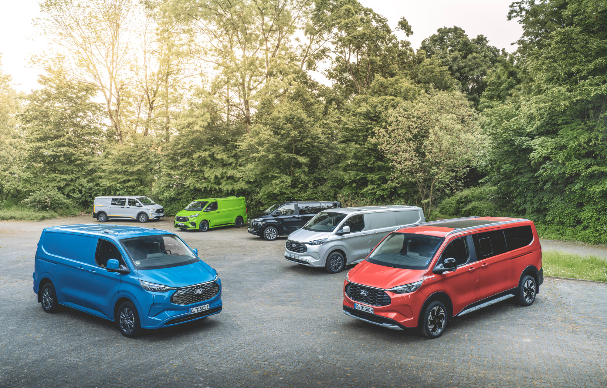 2024 Ford Pro Transit Custom range