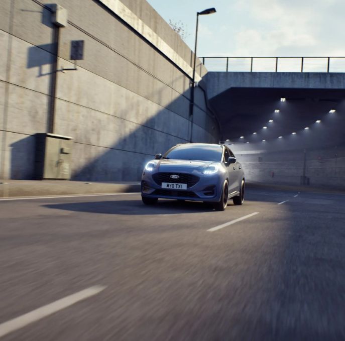 Puma Gen-E exiting tunnel