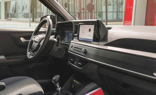 New Transit Courier front interior
