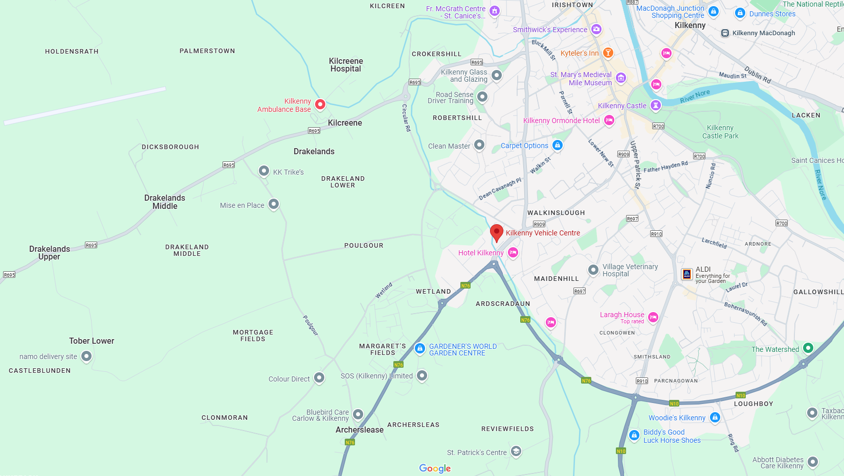 Map image showing the location of McElligott's.  Clicking on the map opens Google Maps