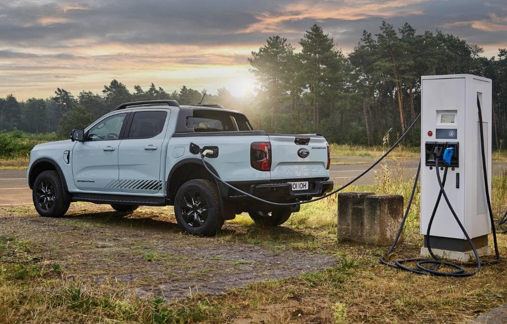 Ford Ranger PHEV opladen
