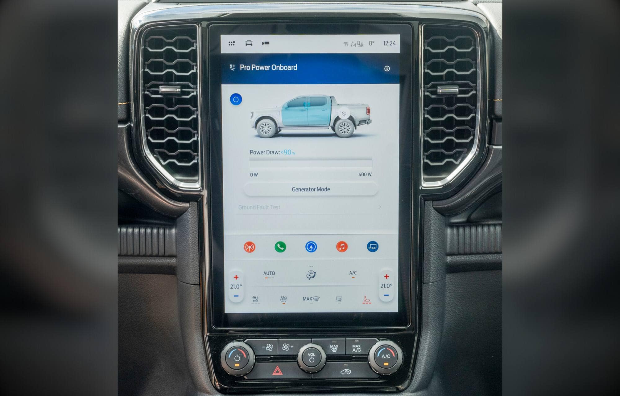 Ford Ranger Wildtrak SYNC scherm