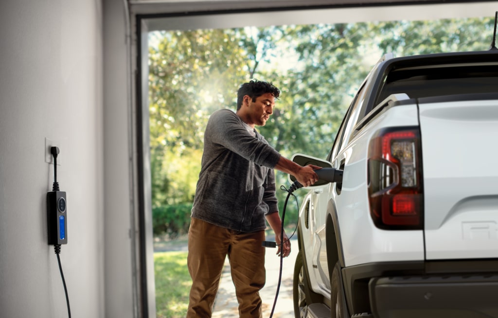 Ford Ranger PHEV recharge à domicile