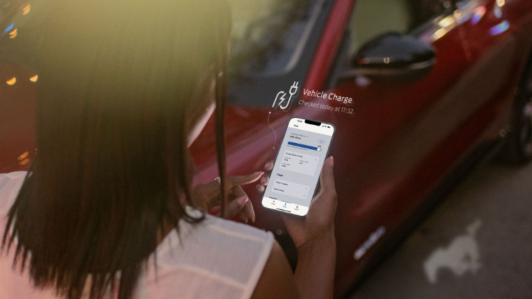 Ladestatus på mobil
