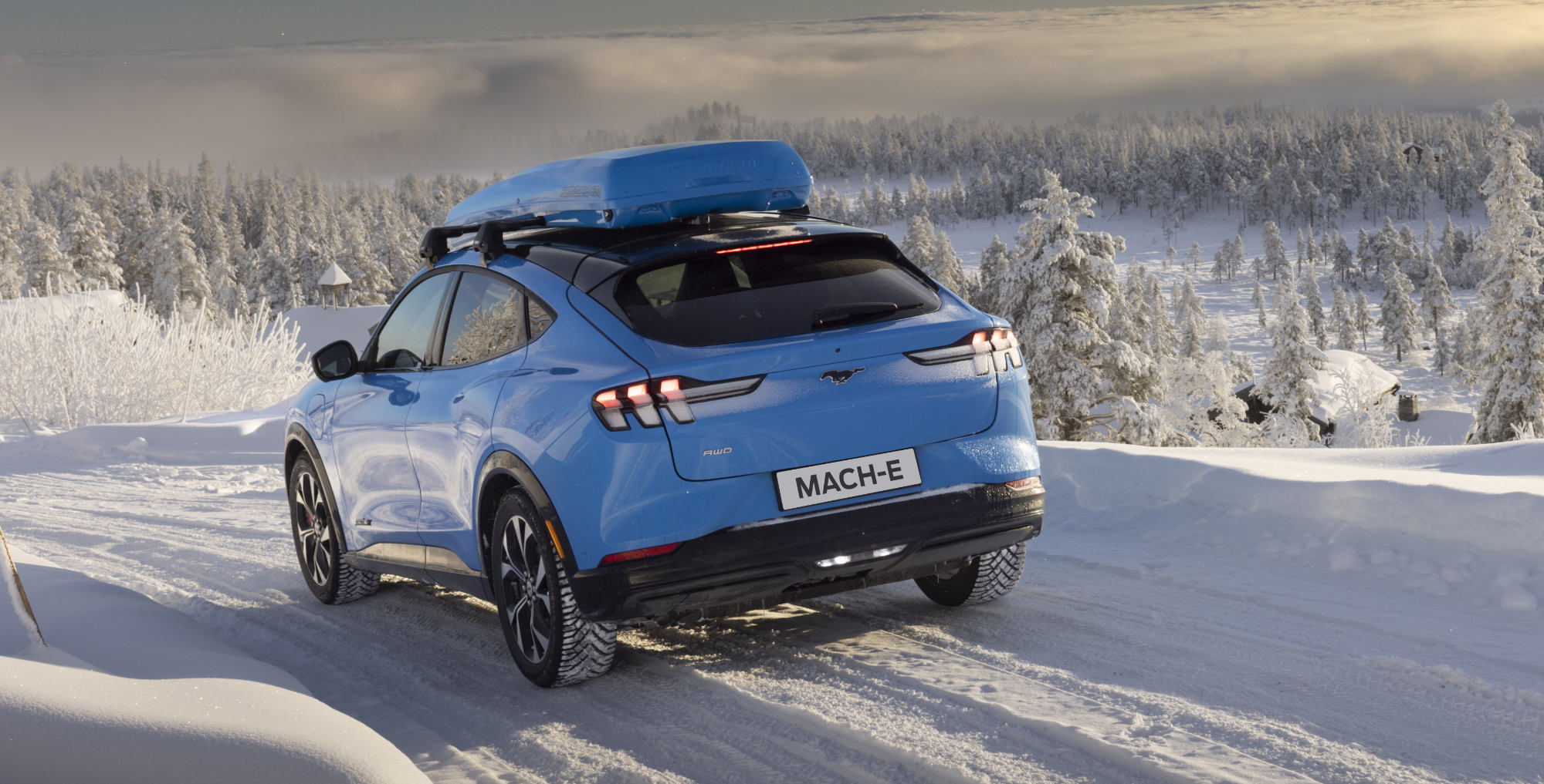 Mustang Mach-E på snø