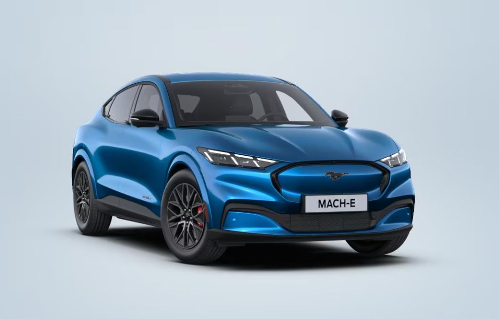 Blå Mustang Mach-E