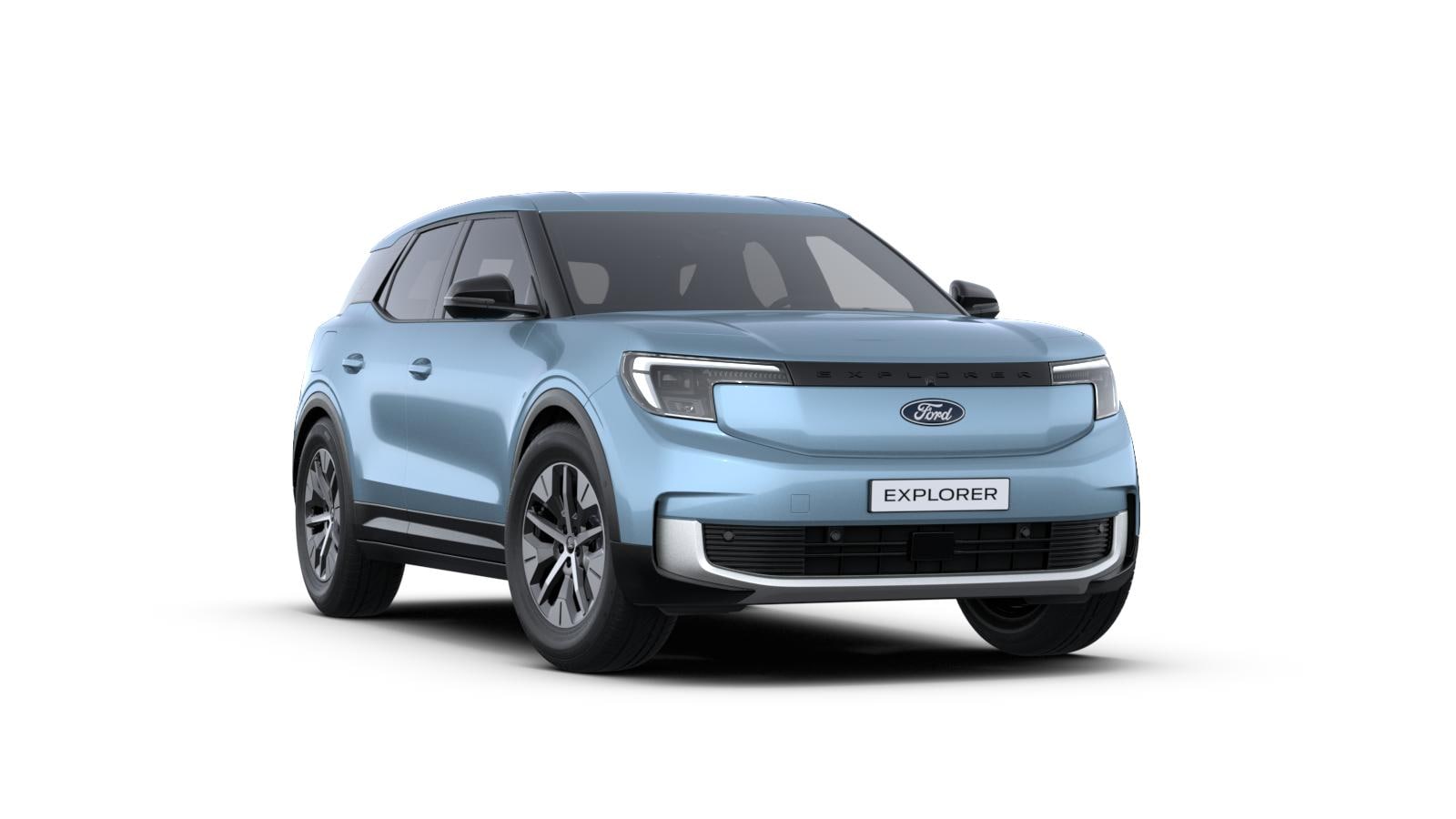 Blå Ford Explorer