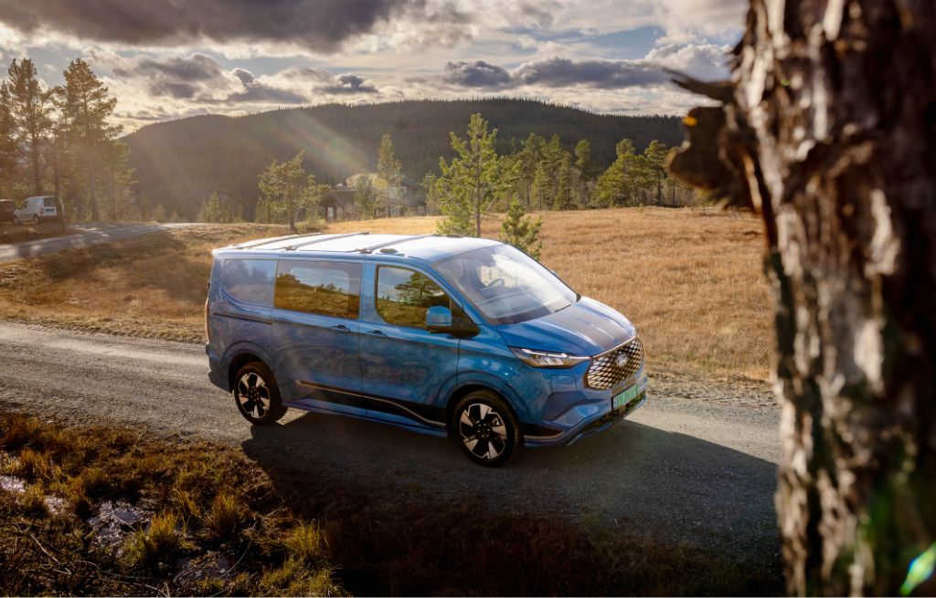 Den elektriske varebilen E-Transit Custom