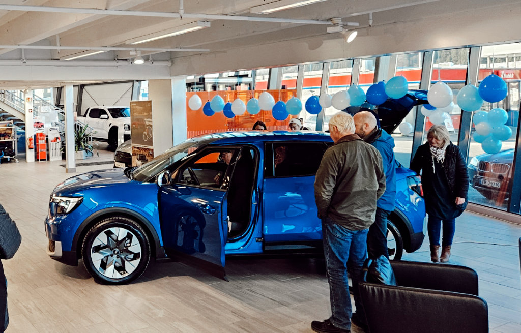 Visning av nye elektriske Ford Explorer