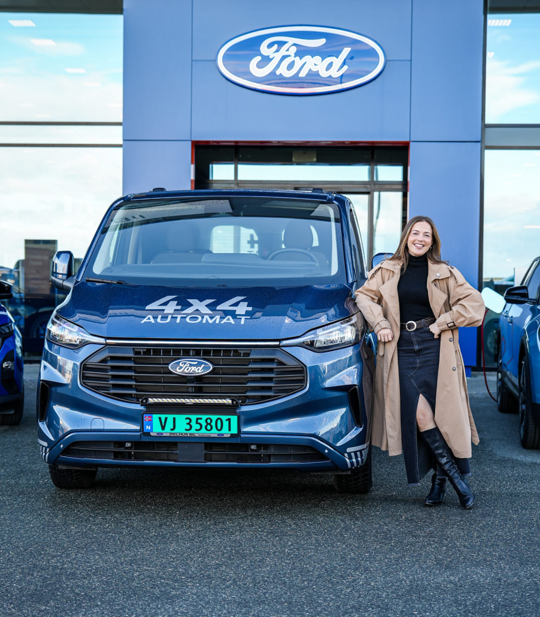 Transit Custom og Guro Røvik Marstad