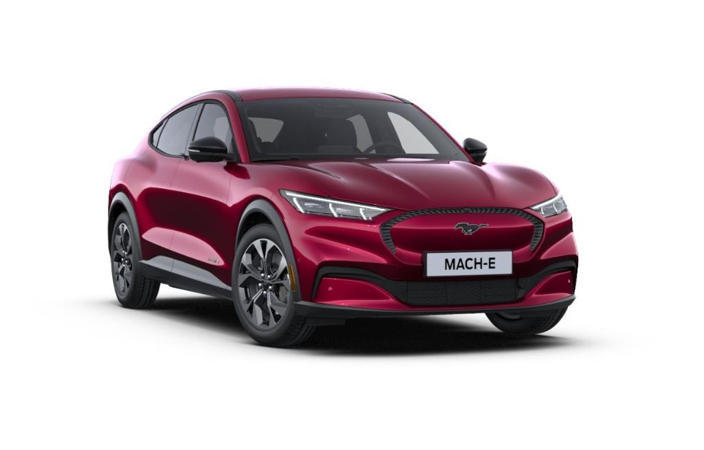 Rød Ford Mustang Mach-E