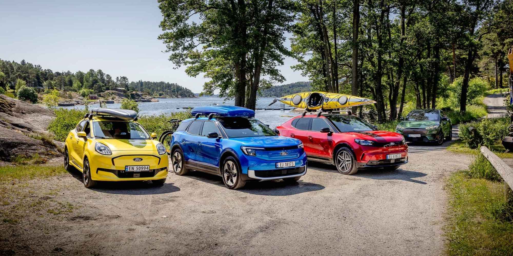 Nye elbiler fra Ford med transport tilbehør