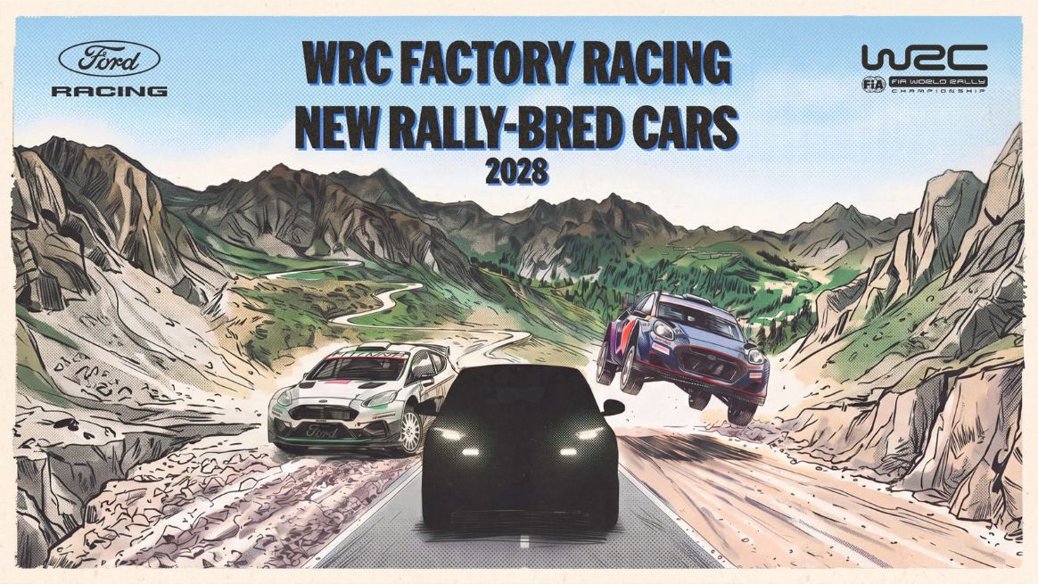 Poster med nye rallybiler fra Ford