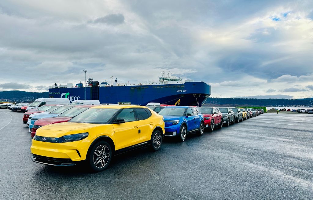 Rekke med elbiler fra Ford Rekke med elbiler fra Ford