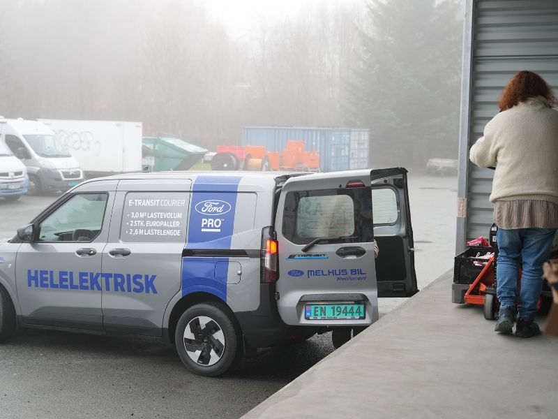 E-Transit Courier til Flokken i Trondheim E-Transit Courier til Flokken i Trondheim